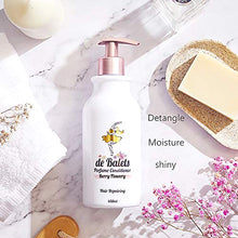 Load image into Gallery viewer, de Balets Perfume Shampoo and Conditioner Set - Moisturizing Hair Products for Dry, Damaged, and Color Treated Hair with Rose Water and Plant-Based Formula with 24 Hour Lasting Fresh Flowers Fragrance