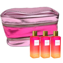 Load image into Gallery viewer, Victoria's Secret Bombshell Paradise Gift Set Mist & Train Case Cosmetic Bag 4 Piece Combo