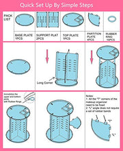 Load image into Gallery viewer, Easyhouse 360?? Rotating Makeup Organizer, Adjustable Multi-Function Cosmetic Storage Organizer, Large Capacity Jewelry Perfumes Display Stand Box (Clear)