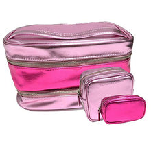 Load image into Gallery viewer, Victoria's Secret Bombshell Paradise Gift Set Mist & Train Case Cosmetic Bag 4 Piece Combo