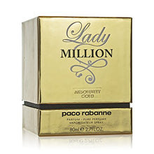 Load image into Gallery viewer, Paco Rabanne Lady Million Absolutely Gold by Paco Rabanne for Women: Pure Perfume Spray 2.7 Oz