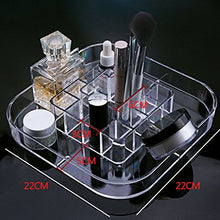 Load image into Gallery viewer, UEK Makeup Organizer, 360 Rotating Adjustable Acrylic Clear Cosmetic Countertop Storage, Large Capacity Crystal Display Stand Box for Lipsticks, Lotion, Perfumes