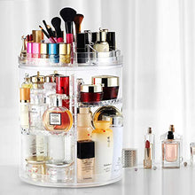 Load image into Gallery viewer, Rotating Makeup Organizer, Boxalls 360 Degree Crystal Adjustable Jewelry Cosmetic Perfumes Display Stand Box, 380 x 260 MM 8 Layers Great Capacity Make Up Storage For Dresser, Bedroom, Bathroom