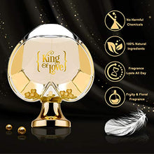 Load image into Gallery viewer, King of Love Eau de Toilette For Men- Natural Sweet Body Scent in Heart Shaped Bottle Spray- Best Fruity Fragrance With Hints of Leather, Amber & Sandalwood- Great Valentine?ÇÖs Day Gift for Him- 3.3oz.