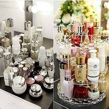 Load image into Gallery viewer, Tebery Clear Makeup Organizer 360-Degree Rotating, 7 Adjustable Layers Acrylic Cosmetic Storage Display Case Fits Creams, Makeup Brushes, Lipsticks, Jewelry