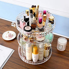 Load image into Gallery viewer, Tebery Clear Makeup Organizer 360-Degree Rotating, 7 Adjustable Layers Acrylic Cosmetic Storage Display Case Fits Creams, Makeup Brushes, Lipsticks, Jewelry