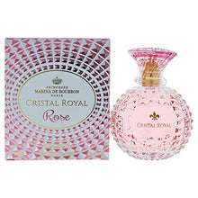 Load image into Gallery viewer, Cristal Royal Rose by Princesse Marina de Bourbon | Eau de Parfum Spray | Fragrance for Women | Floral and Fruity Scent with Notes of Rose, Lemon, and Pear | 100 mL / 3.4 fl oz
