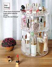Load image into Gallery viewer, Botides Diamond Cosmetic Storage Box Transparent Acrylic Swivel Shelf Desktop Skin Care Product Dresser Finishing