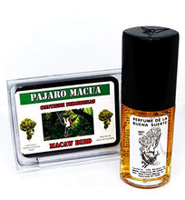 Load image into Gallery viewer, Nido de Pajaro Macua Perfume 1 Fl Oz & Jabon de Glicerina de La Buena Suerte (Set) - Macaw Bird Good Luck Perfume 1 Fl Oz & Glycerine Soap (Set)