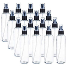 Load image into Gallery viewer, Bekith 16 Pack 8 oz Plastic Spray Bottles, Clear Empty Fine Mist Sprayer Bottles with Pump Spray Cap for Essential Oils, Travel, Perfumes
