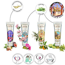 Load image into Gallery viewer, Beauty Gifts For Women: 4 Hand Cream Set/Shea Butter, Aloe Vera/Tin Gift Box/Un Air d'Antan/4 Perfumes: Verbena, Cherry Blossom, Rose, Almond/Gift For Her/Mum Gifts/Skincare Gift Set/Hand Set