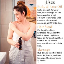 Load image into Gallery viewer, Almond Oil for Skin | Body Oil for Women Blend w/Lavender & Lemongrass Essential Oils for Dry Skin | 8 Oz| Face & Body Moisturizer | Highest Quality Ingredients| Massage Oil for Men & Women