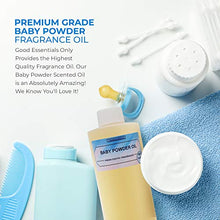 Load image into Gallery viewer, Onisavings Baby Powder Fragrance Oil - Gentle Powder Oil Perfect for Sensitive Skin - Great Exotic Smell and Long-lasting - Naturally Absorbent Non-Toxic Baby Powder Oil | 4 Oz