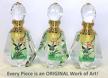 Load image into Gallery viewer, Blue Butterfly Art Glass Collectible Crystal Perfume Bottle - PBD04-692