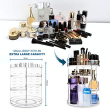 Load image into Gallery viewer, CECOLIC Makeup Organizer 360 Degree Rotating Clear Acrylic Cosmetic Storage Organizer Case, Spinning Makeup Holder Countertop Shelf for Perfume, Jewelry, Makeup Brush, Lipstick, Skincare and More