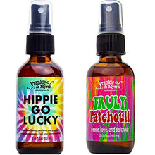 Load image into Gallery viewer, Truly Patchouli and Hippie Go Lucky 2-Pack Room Spray and Body Mist | Patchouli Essential Oil Natural Light Perfume/Cologne for Relaxation, Energy, and Stress Aromatherapy