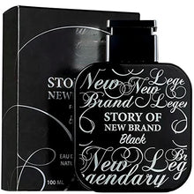 Load image into Gallery viewer, New Brand Story of New Brand Black 3.3 Oz Eau De Toilette Spray | Fragrance for Men