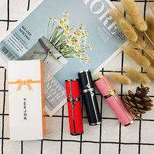 Load image into Gallery viewer, Yeejok Refillable Perfume Atomizer for Travel, 5ml Empty Leakproof Pump Perfume Spray Bottle with Luxury Black Leather Case for Man and Woman, Portable Mini Cologne Container