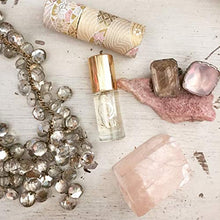 Load image into Gallery viewer, DIAMOND Hand Crafted Gemstone Roll-On Perfume Oil By The Sage Lifestyle (1/8 Oz) - Travel Perfume, Vegan Perfume Oil - Feel Subtle Hint of Indian Sandalwood, White Amber, Oceanic Musk