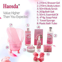 Load image into Gallery viewer, Bath Set Gift Basket for Women bath body Gifts Set perfume gift sets for women Spa gift basket 8pcs Bath Body kit bath products set Include Essential Oil
