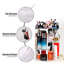 Load image into Gallery viewer, Makeup Organizer 360 Degree Rotating Large Capacity Cosmetic Storage Box 7 Layers Adjustable Shelf Height, Fits Makeup Brushes Lipsticks for Bedroom Bathroom Dresser or Vanity Countertop