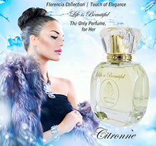 Load image into Gallery viewer, Citronn?? Perfume for Women by Florencia; Florencia Collection Life Is Beautiful; Eau De Parfum; Citrus Fruity Floral Fragrance for Women Spray 1.7 oz / 50 ml