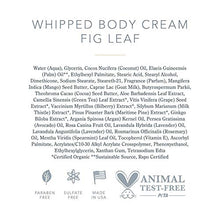 Load image into Gallery viewer, Beekman 1802 - Whipped Body Cream - Fig Leaf - Goat Milk Body Butter, Daily Hydration for Dry Skin - Naturally Exfoliating Body Cream - Good for Sensitive Skin - Goat Milk Bodycare - 8 oz