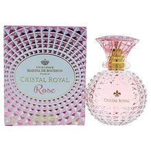 Load image into Gallery viewer, Cristal Royal Rose by Princesse Marina de Bourbon | Eau de Parfum Spray | Fragrance for Women | Floral and Fruity Scent with Notes of Rose, Lemon, and Pear | 50 mL / 1.7 fl oz