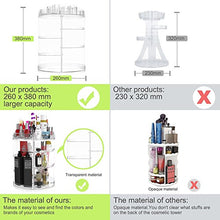 Load image into Gallery viewer, Rotating Makeup Organizer, Boxalls 360 Degree Crystal Adjustable Jewelry Cosmetic Perfumes Display Stand Box, 380 x 260 MM 8 Layers Great Capacity Make Up Storage For Dresser, Bedroom, Bathroom