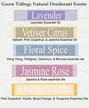 Load image into Gallery viewer, Green Tidings Natural Deodorant - Jasmine Rose 1 oz. (3 Pack) - Extra Strength, All Day Protection - Vegan - Cruelty-Free - Aluminum Free - Paraben Free - Non-Toxic - Solid Lotion Bar Tube