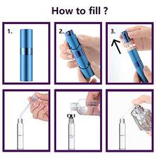 Load image into Gallery viewer, Lil Ray 8ml Portable Mini Perfume Atomizer(7 PCS) Refilable Empty Small Spray Bottle with Lifting?áNozzle for Travel, Pocket Cologne Sprayer (7 Colors)