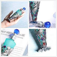 Load image into Gallery viewer, Waltz&F Jeweled Slim Vintage Perfume Bottle Empty Refillable Essential Oil Bottle Frosted Glass Bottle25ml (angel2)