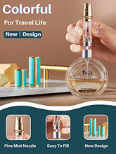 Load image into Gallery viewer, UULANFA Refillable Perfume Bottle Atomizer for Travel,Portable Easy Refillable Perfume Spray Pump Empty Bottle for men and women with Mini Pocket Size 5ml (SU.G-Brown)