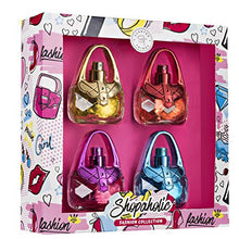 Load image into Gallery viewer, Girls Perfume Body Mist Fragrance Gift Set - 4 Piece Holiday Gift Set for Little Girls, Young Girls, Tweens and Preteens ?Çô 4 Hand Bag Purse Shaped Bottles - SHOPAHOLIC Fashion Collection