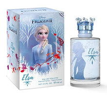 Load image into Gallery viewer, Elsa, Frozen, Disney, Princess, Fragrance, for Kids, Eau de Toilette, EDT, 3.4oz, 100ml, Perfume, Spray, Made in Spain, by Air Val International,Blue,Elsa, Frozen by Air Val International