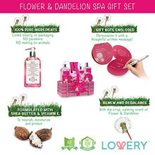 Load image into Gallery viewer, Gift Baskets for Women, Home Spa Gift Set for Her, 1 Bath & Body Gifts for Women, Mother's Day Gifts - Luxury Flower Dandelion 8 Piece Set, Best Gift Ideas for Her, Great Wedding & Anniversary