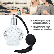 Load image into Gallery viewer, Glass Refillable Vintage Perfume Bottle with Black Bulb & Tassel Atomizer Sprayer - 2.70oz/80ml