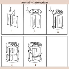 Load image into Gallery viewer, HOSEN 360 Degree Rotation Makeup Organizer Adjustable Multi-Function Acrylic Cosmetic Storage, Transparent Cosmetic Storage Box, Large Capacity, Fits Toner, Cream, Serums, Makeup Brushes, Lipsticks