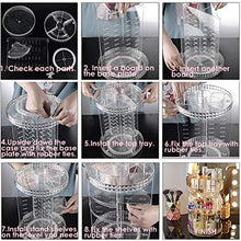 Load image into Gallery viewer, YOLETO Clear 360 Rotating Makeup Organizer and Storage, DIY Adjustable Cosmetic Counter Perfume Stand with 6 Layer Extra Large Capacity for Vanity, Bathroom, 11IN x 13.7IN