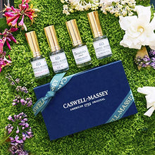 Load image into Gallery viewer, Caswell-Massey Eau De Toilette Sampler Gift Set - Travel Size NYBG Floral Fragrances in Honeysuckle, Gardenia, Lilac and Rose Scents, 15 ml Each (Set of 4)