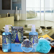Load image into Gallery viewer, Draizee Home Spa Gift Basket Set for Women with Refreshing ?ǣOcean Mint?ǥ Fragrance -#1 Best Mother's Day Gift for Mom, New Mother ?Çô Relax Luxury Skin Care Set Includes Gels Lotions & More!
