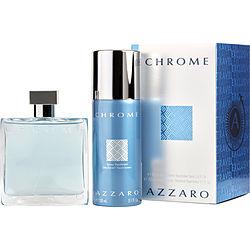 CHROME by Azzaro - EDT SPRAY 3.4 OZ & FREE DEODORANT SPRAY 5.1 OZ (TRAVEL OFFER)