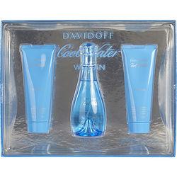 COOL WATER by Davidoff - EDT SPRAY 3.4 OZ & BODY LOTION 2.5 OZ & SHOWER BREEZE 2.5 OZ