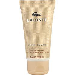 LACOSTE POUR FEMME by Lacoste - BODY SHIMMER LOTION 2.5 OZ
