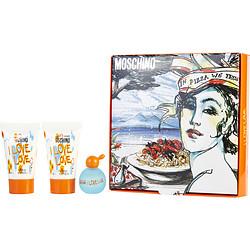 I LOVE LOVE by Moschino - EDT .16 OZ MINI & BODY LOTION .8 OZ & SHOWER GEL .8 OZ