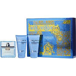 VERSACE MAN EAU FRAICHE by Gianni Versace - EDT SPRAY 1.7 OZ & AFTERSHAVE BALM 1.7 OZ & SHOWER GEL 1.7 OZ