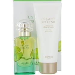 UN JARDIN SUR LE NIL by Hermes - EDT SPRAY 1.6 OZ & BODY LOTION 2.5 OZ