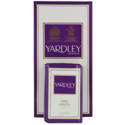 YARDLEY by Yardley - APRIL VIOLETS LUXURY SOAPS 3x3.5 OZ EACH