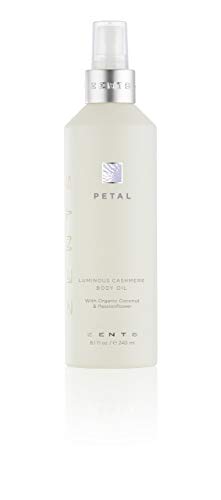 ZENTS Luxurious Body Oil (Petal Fragrance) Lightweight Hydrating Moisturizer with Vitamin E & Organic Coconut Oil, 8 fl oz