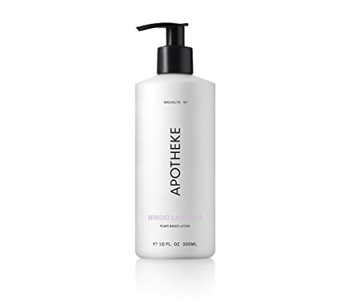 APOTHEKE Luxury Scented Lotion, Hinoki Lavender, 10 oz - Cypress, Lotus Flower & Sandalwood Fragrance, Nourishing, Moisturizing, & Hydrating, Hand & Body, Enriched Aloe Vera, Plant Based for Dry Skin